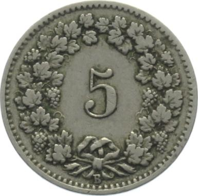 5 Rappen 1900 B